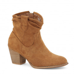 Brązowe botki damskie...