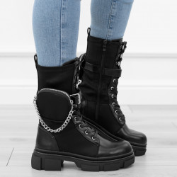 Czarne workery damskie...