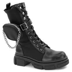 Czarne workery damskie...