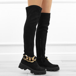 Beżowe kozaki damskie...