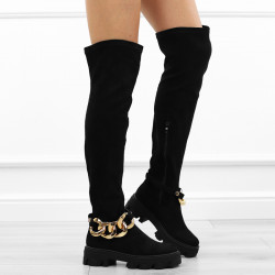 Beżowe kozaki damskie...