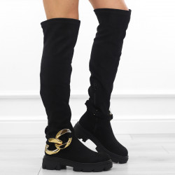 Czarne kozaki damskie za...