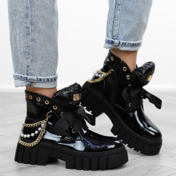 Czarne botki damskie...