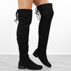 Czarne kozaki damskie za...