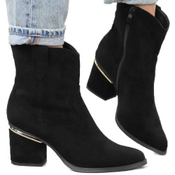 Czarne botki damskie...