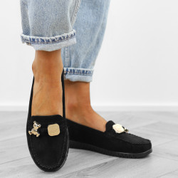 Czarne mokasyny damskie...