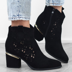 Czarne botki damskie...