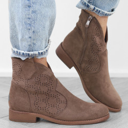 Brązowe czekoladowe botki...