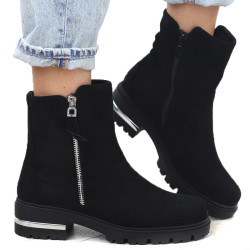 Czarne botki damskie...