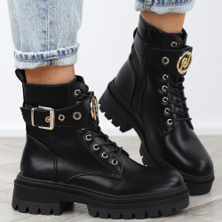 Czarne workery damskie...