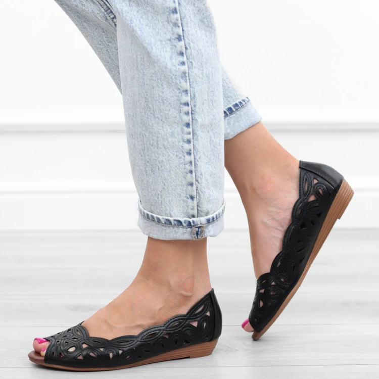 czarne-sanday-damskie-azurowe-baleriny-eleganckie-