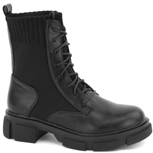 czarne-workery-damskie-elastyczne-z-gumka-wysokie-