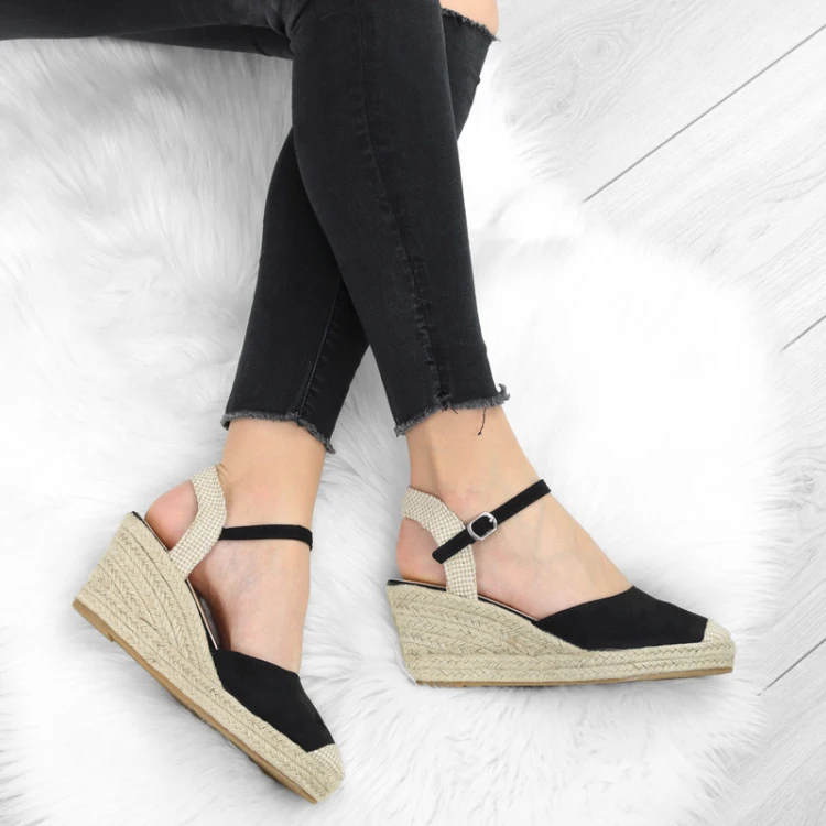 czarne-sanday-damskie-na-koturnie-wygodne-espadryl