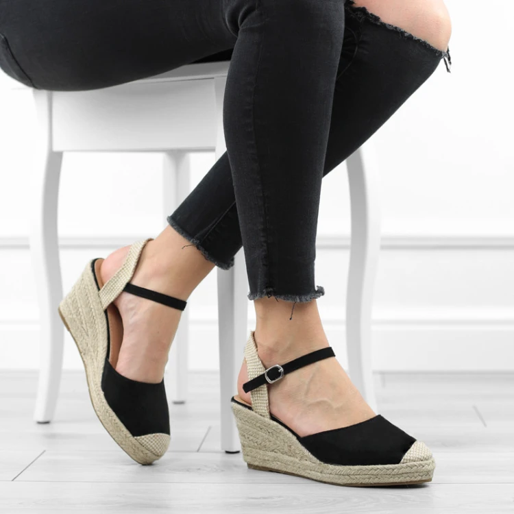 czarne-sanday-damskie-na-koturnie-wygodne-espadryl
