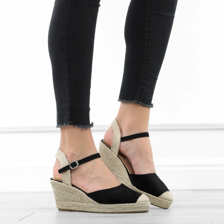 czarne-sanday-damskie-na-koturnie-wygodne-espadryl