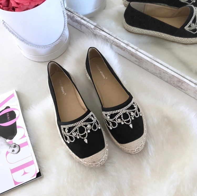 czarne-espadryle-damskie-cyrkonie