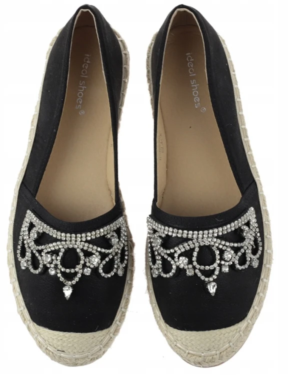 czarne-espadryle-damskie-cyrkonie