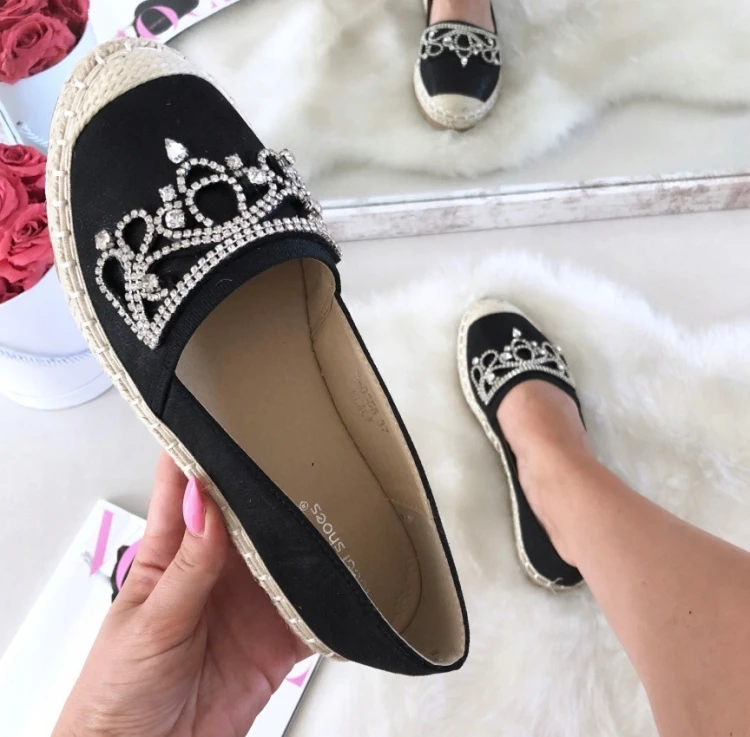 czarne-espadryle-damskie-cyrkonie