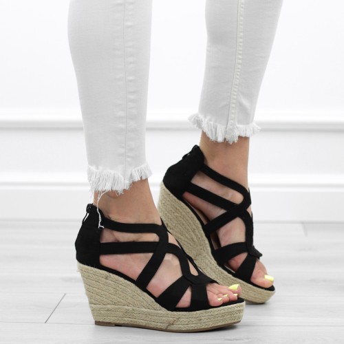 czarne-sanday-damskie-na-koturnie-wygodne-espadryl