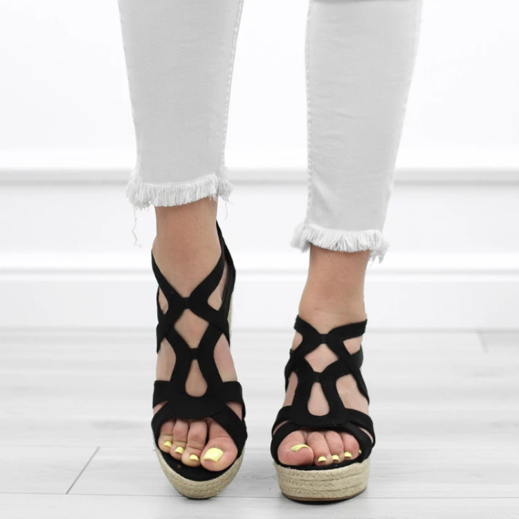 czarne-sanday-damskie-na-koturnie-wygodne-espadryl