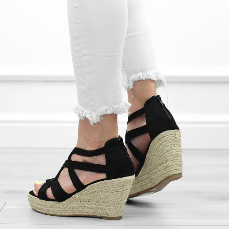 czarne-sanday-damskie-na-koturnie-wygodne-espadryl