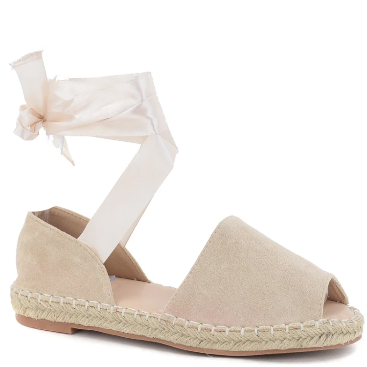 bezowe-paskie-espadryle-damskie-sanday-wiazane-ozd