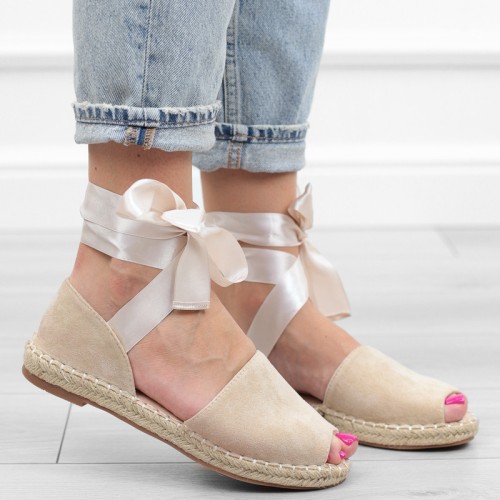 bezowe-paskie-espadryle-damskie-sanday-wiazane-ozd