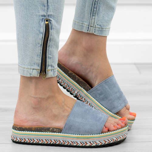 niebieskie-klapki-damskie-boho-wsuwane-paskie-kork
