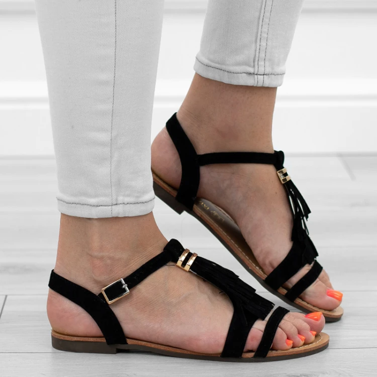 czarne-sanday-damskie-skora-boho-paski-wygodne-i-l