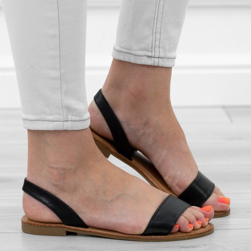 czarne-sanday-damskie-minimalistyczne-paskie-na-gu