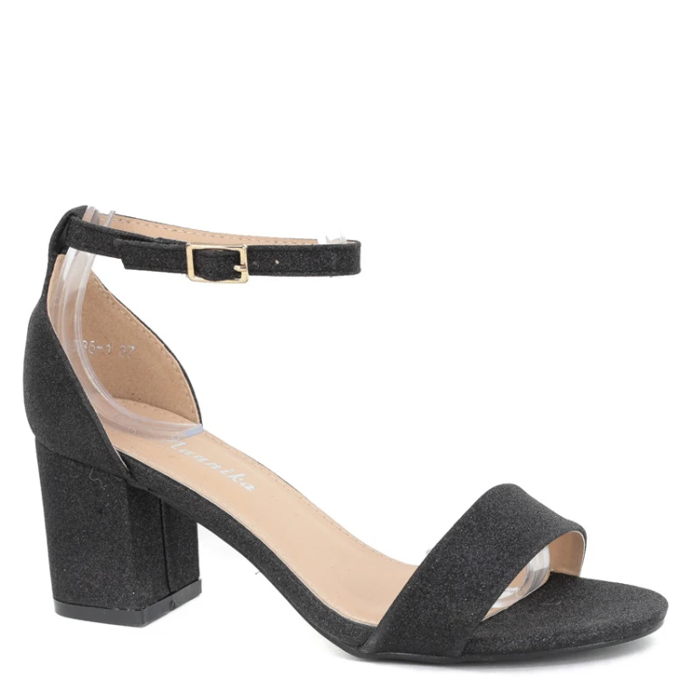 czarne-eleganckie-sanday-damskie-na-niskim-obcasie