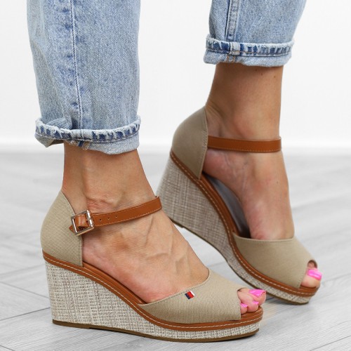 brazowe-sanday-damskie-na-koturnie-materiaowe-espa