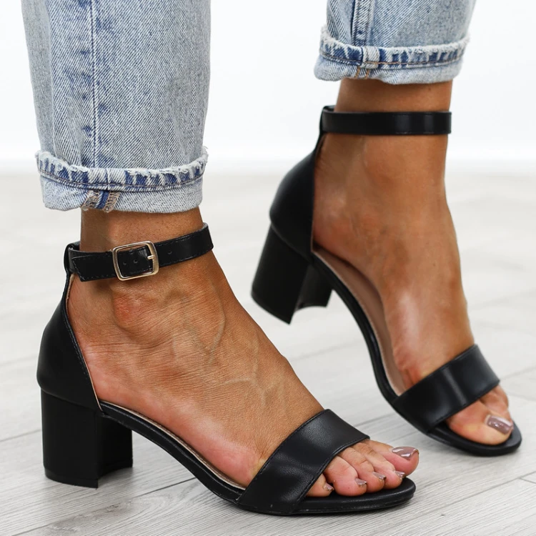 czarne-sanday-damskie-eleganckie-na-niskim-wygodny