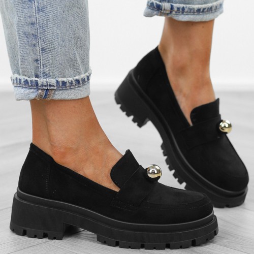 czarne-loafersy-mokasyny-pobuty-damskie-zamszowe