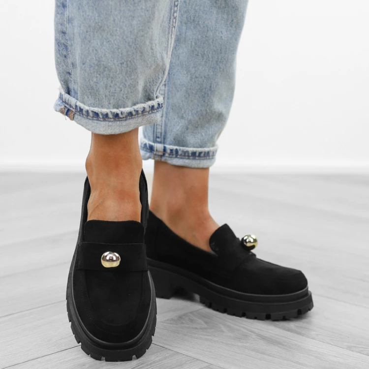 czarne-loafersy-mokasyny-pobuty-damskie-zamszowe