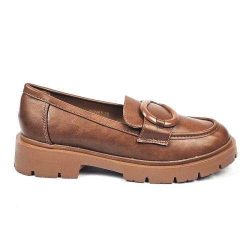 brazowe-czekoladowe-loafersy-damskie-na-paskiej-po