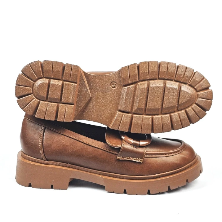 brazowe-czekoladowe-loafersy-damskie-na-paskiej-po