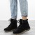 czarne-botki-damskie-ocieplane-sznurowane-paskie-t
