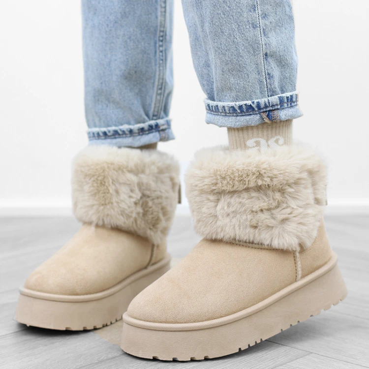 brazowe-khaki-botki-sniegowce-damskie-ocieplane-ni