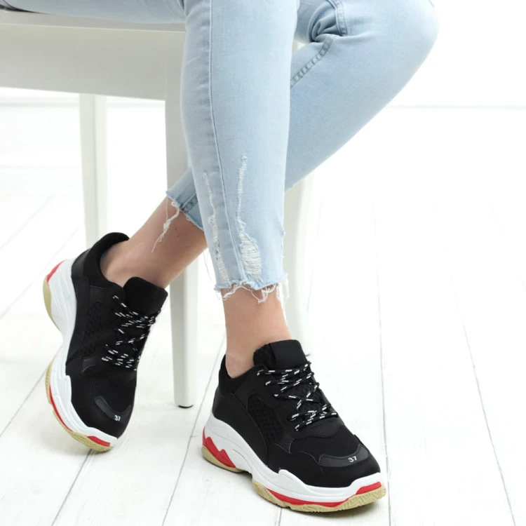 czarne-biae-buty-sportowe-damskie-sneakersy-na-gru