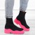 fuksja-czarne-sportowe-sneakersy-botki-skarpety