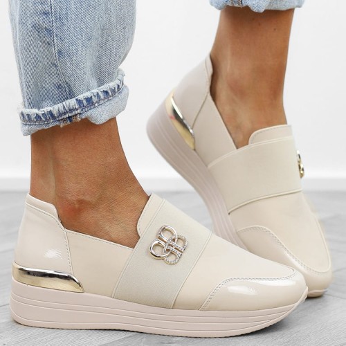 bezowe-sneakersy-damskie-sportowe-pobuty-wsuwane-w